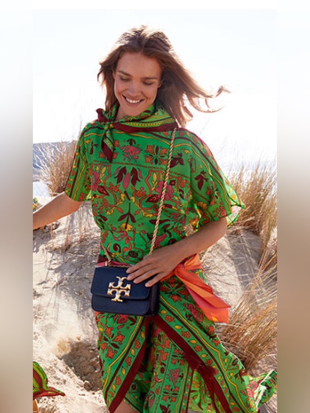 Tory Burch Folk Art Scarf Wrap